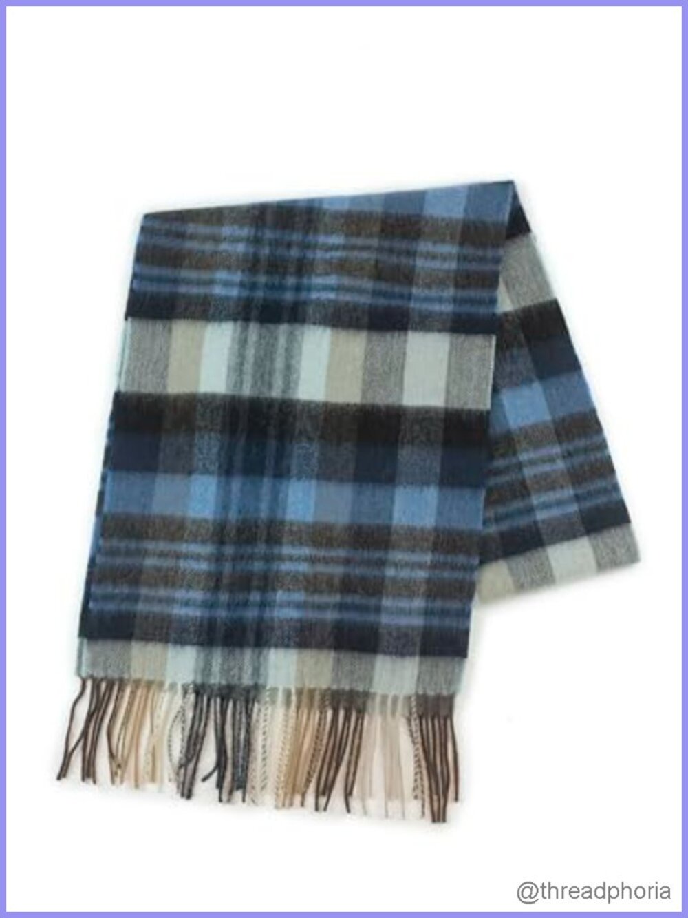 100% Lambswool Plaid Tartan Winter Scarf Soft Warm Cashmere Feel Unisex